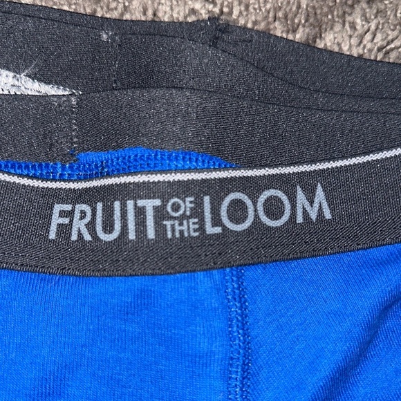 Fruit of the Loom Men's Blue and Black Boxer Briefs 5PK - Picture 3 of 5